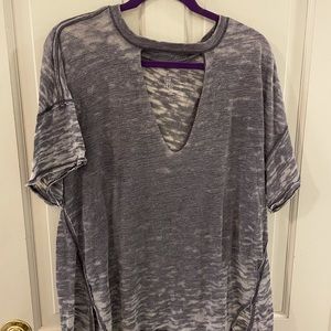 Free people cut out shirt